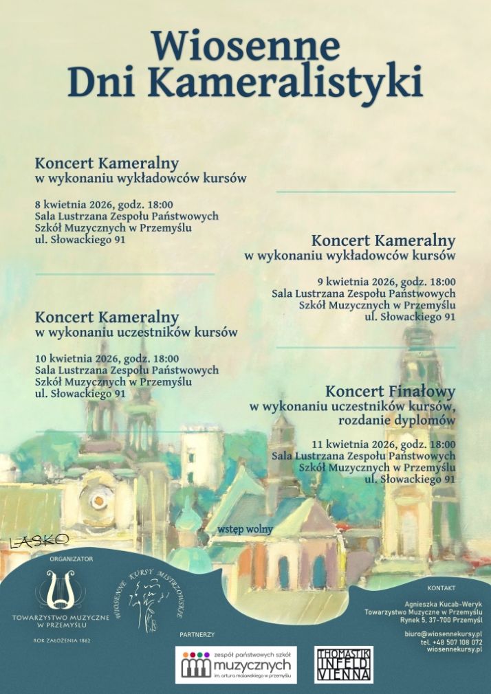 2026 wkm koncerty wiosenne dni kameralistyki przemysl