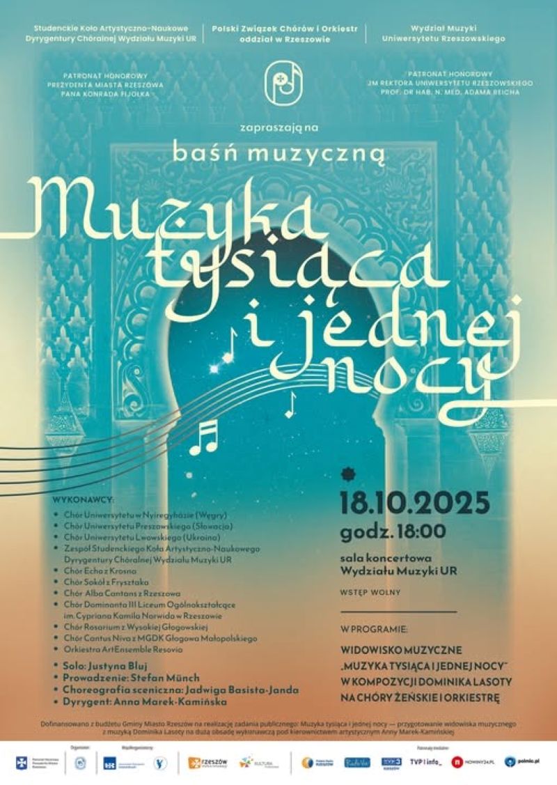 Instytut Muzyki 18.10. 2025 Muzykia tysiąca i jednej nocy