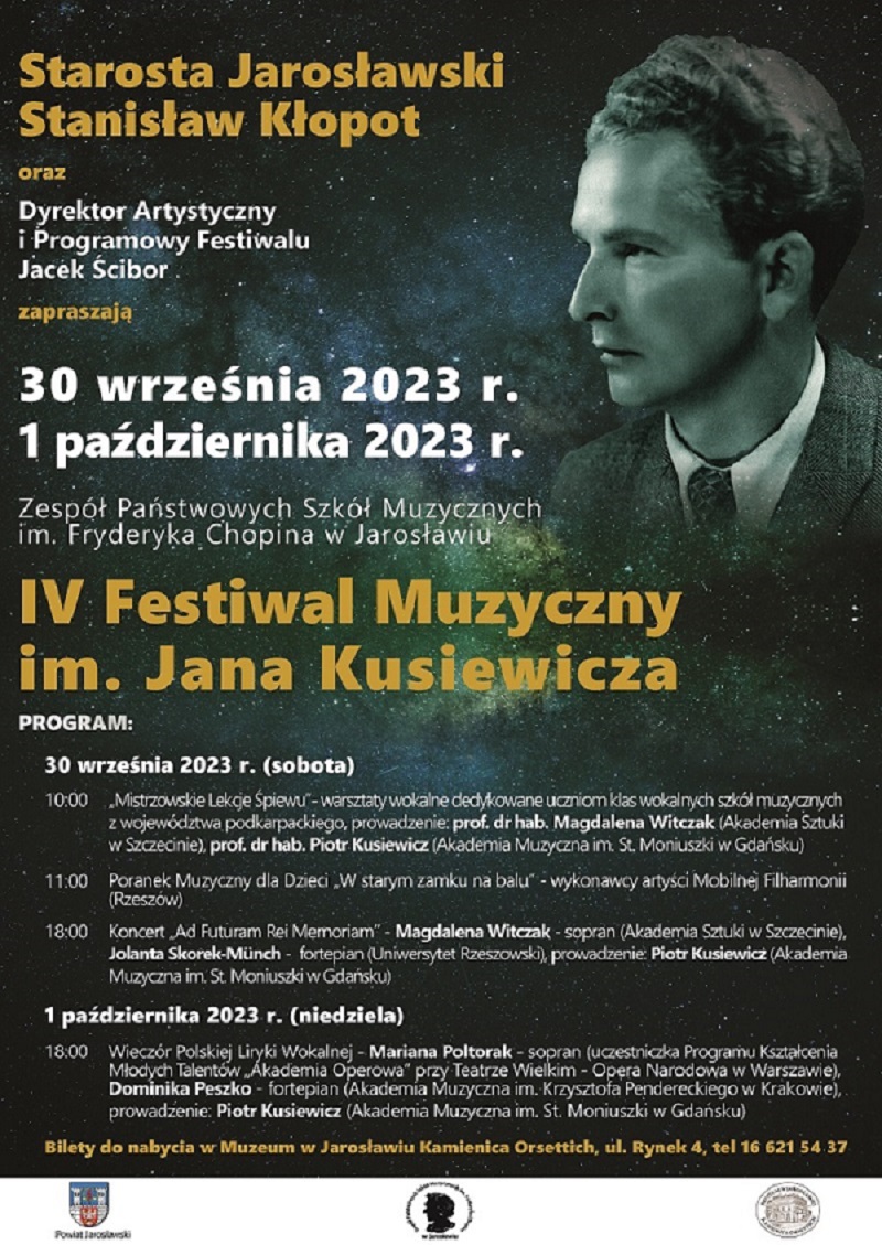 Jarosław IV Festiwal im. Jana Kusiewicza afisz