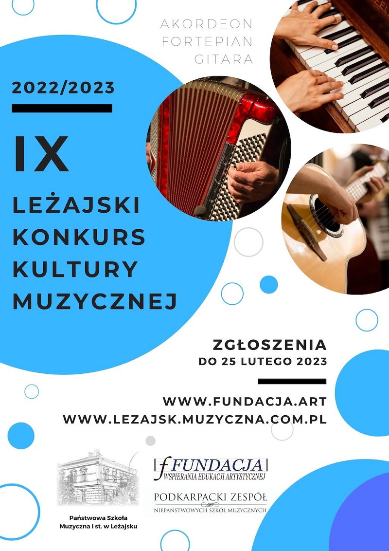 Plakat WWW IX Leżajski Konkurs Kultury Muzycznej
