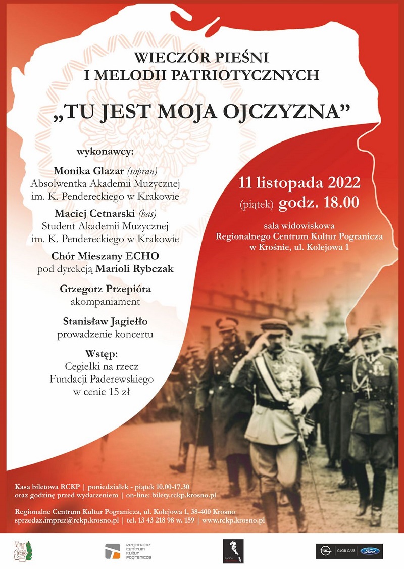 RCKP Koncert Tu jest moja Ojczyzna 2022 plakat