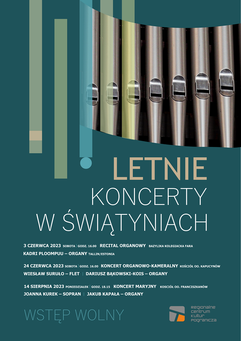 RCKP Letnie Koncerty w Świątyniach 2023 plakat