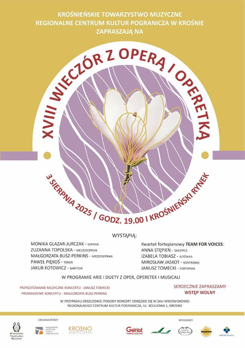 RCKP Wieczór z operą i operetką 2025 afisz