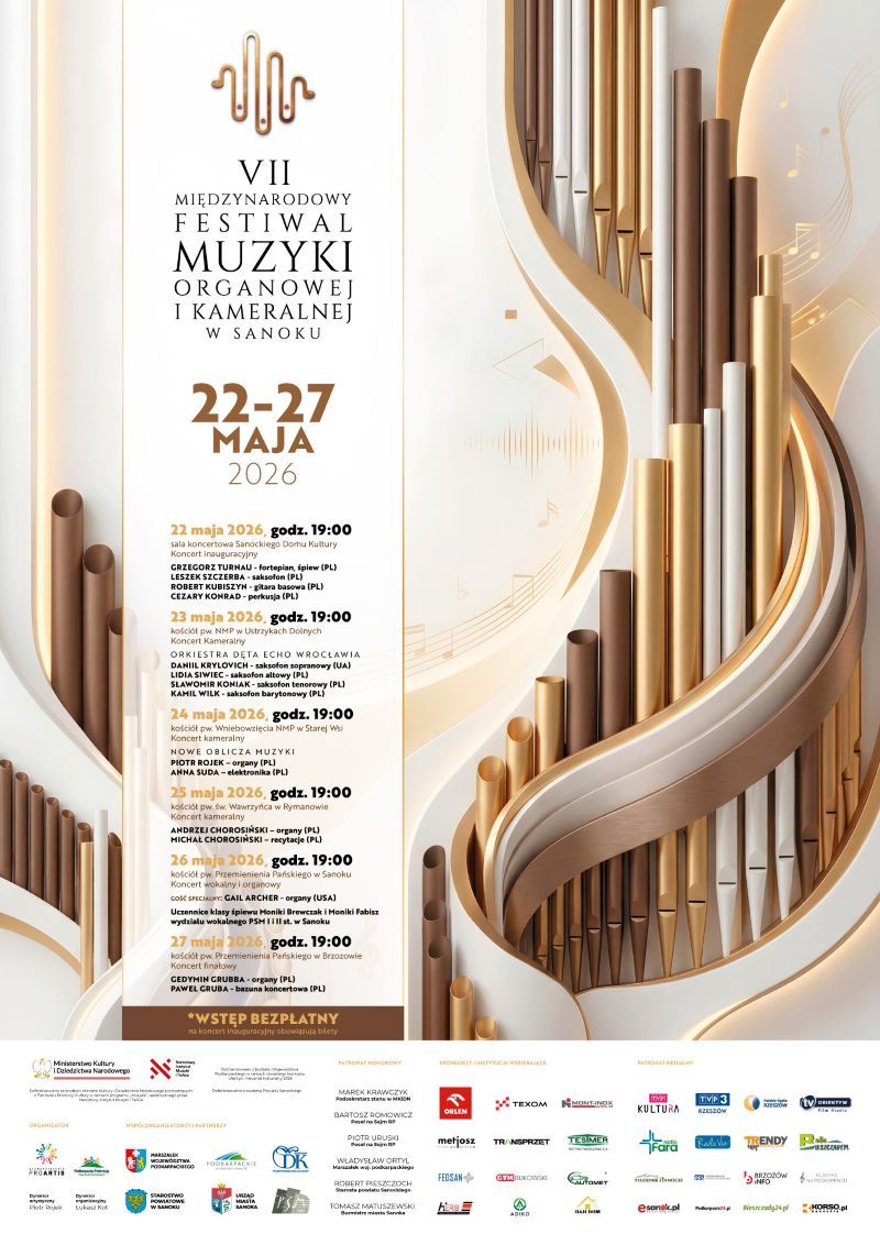 Sanok2026 festiwalorganowy plakat 800