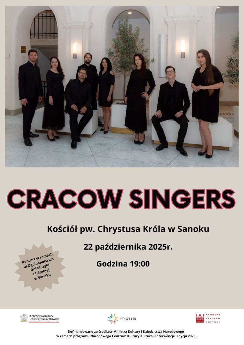 Sanok Plakat Cracow Singers 800