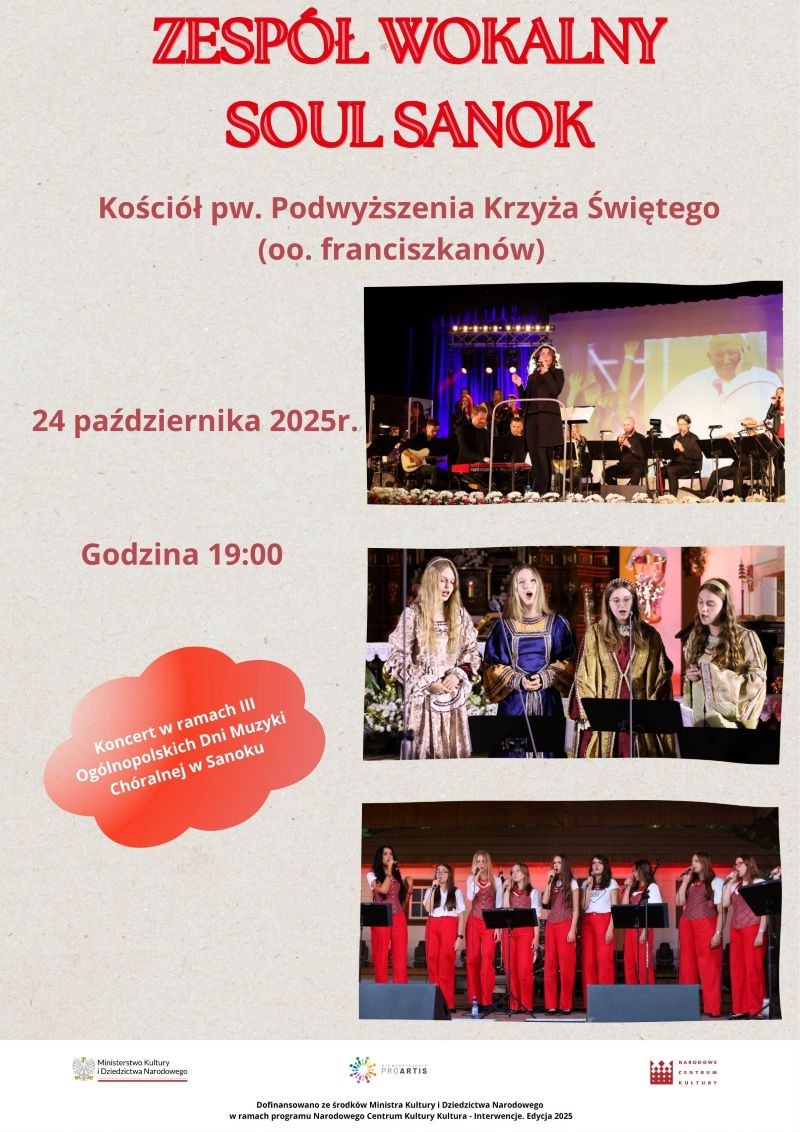 Sanok Plakat Zespół Wokalny Soul Sanok1