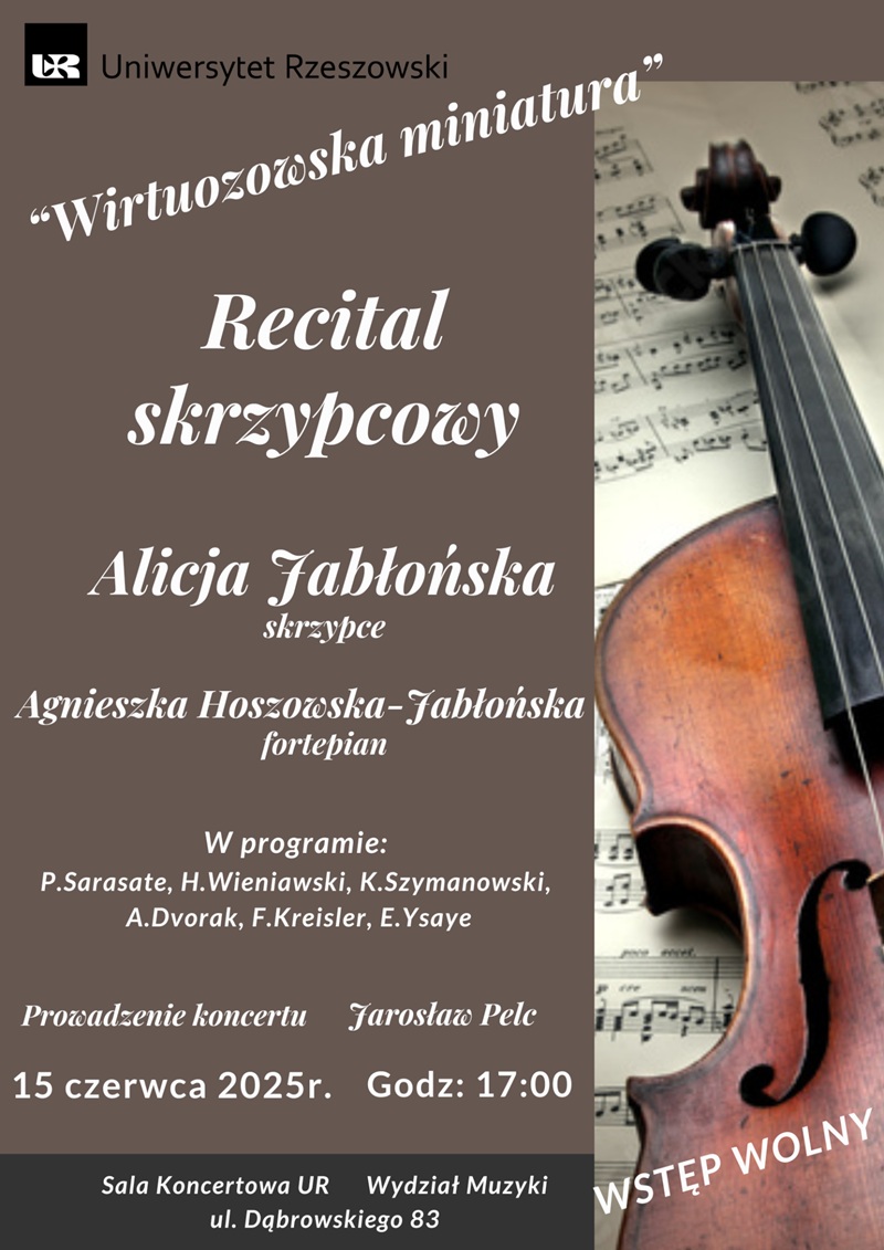 Wydział Muzyki Wirtuozowska miniatura WM 15 06