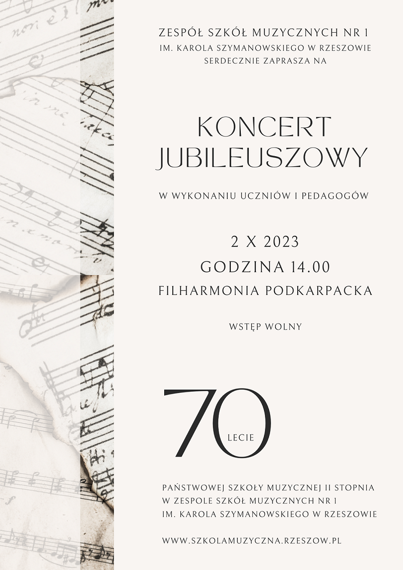 plakat koncert jubileuszowy 800