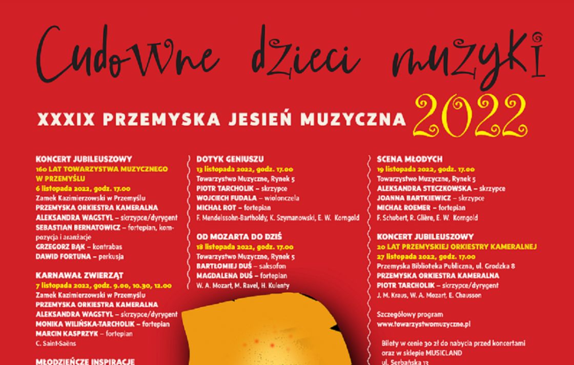 XXXIX Przemyska Jesień Muzyczna - OD MOZARTA DO DZIŚ