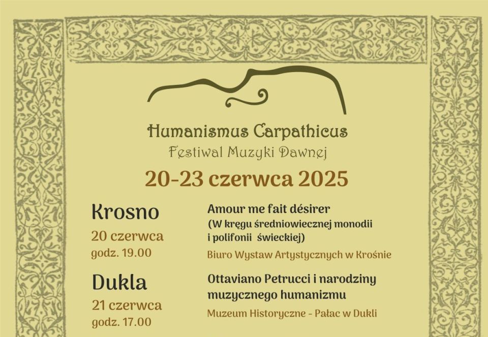 III edycja Festiwalu Muzyki Dawnej Humanismus Carpathicus