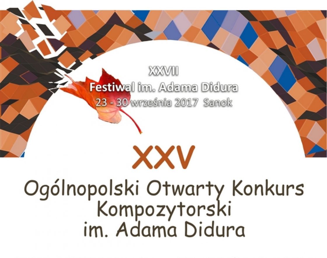 Znamy laureatów XXV Konkursu Kompozytorskiego im. A. Didura