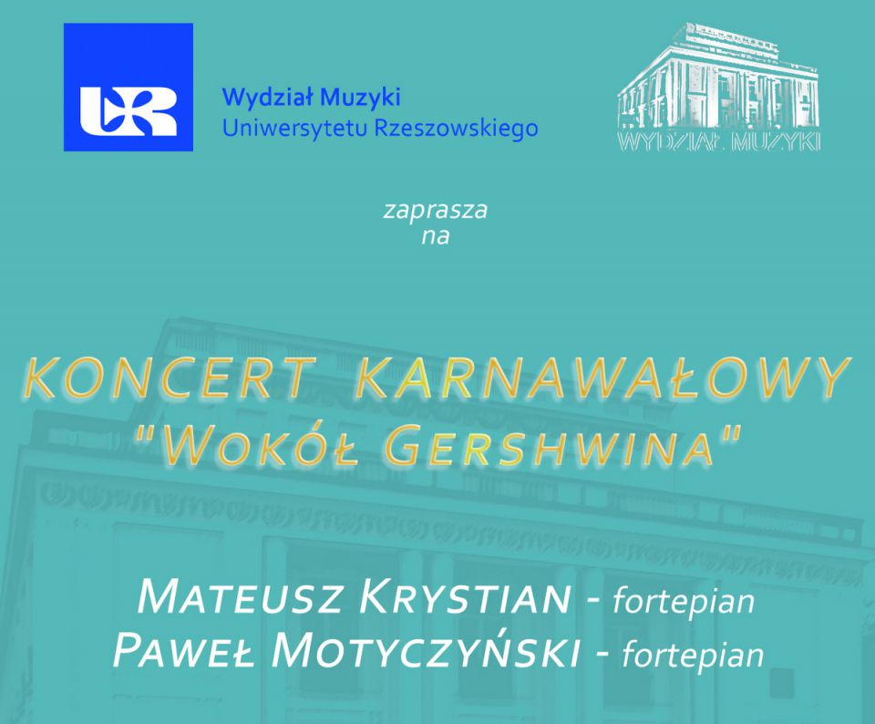 WYDZIAŁ MUZYKI UR ZAPRASZA NA KONCERT KARNAWAŁOWY