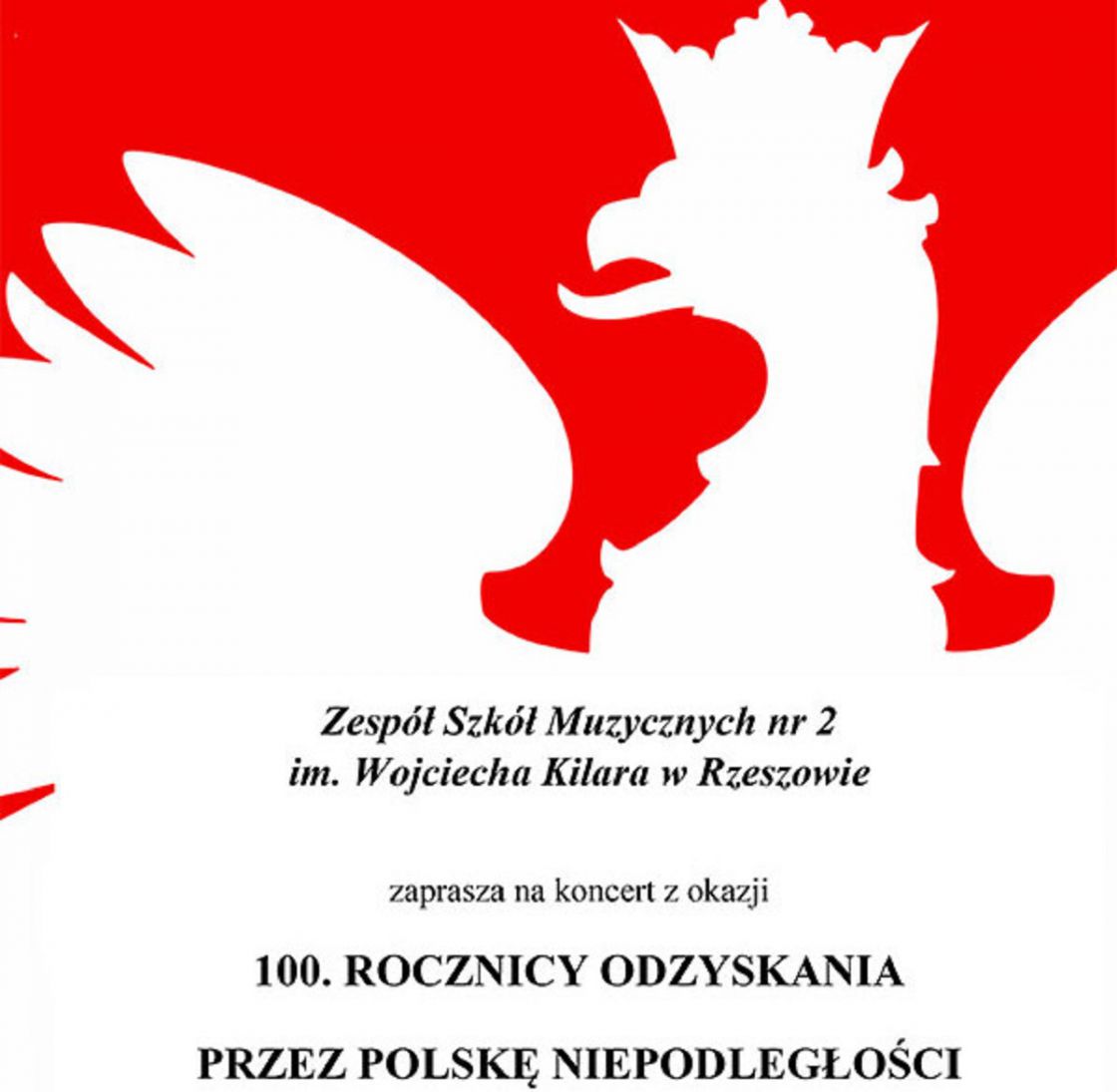 ZESPÓŁ SZKÓŁ MUZYCZNYCH NR 2 W RZESZOWIE ZAPRASZA NA KONCERT