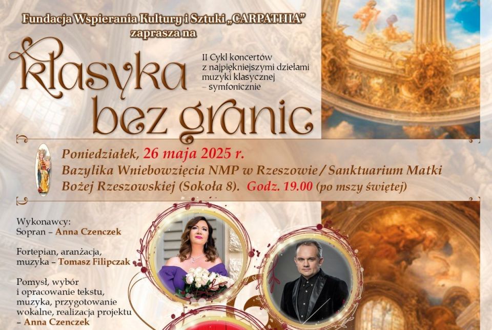 „Klasyka bez granic” II cykl koncertów z najpiękniejszymi dziełami muzyki klasycznej – symfonicznie.