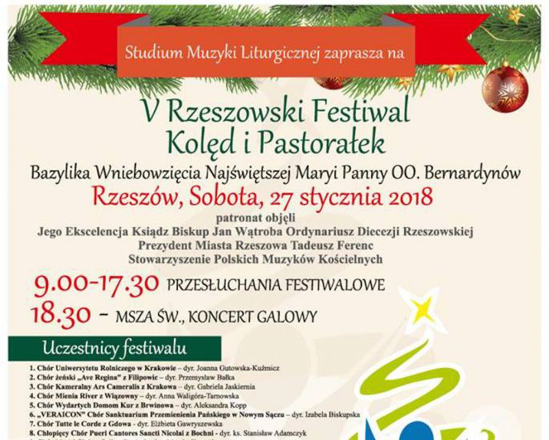 V Rzeszowski Festiwal Kolęd i Pastorałek