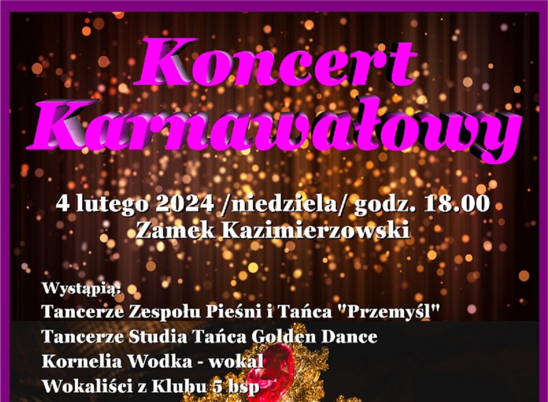 Koncert karnawałowy w Zamku Kazimierzowskim w Przemyślu