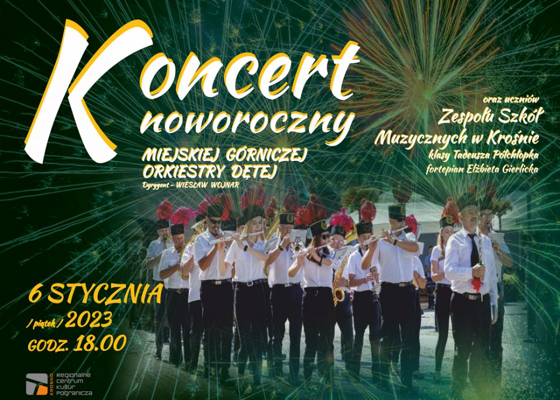 KONCERT NOWOROCZNY MIEJSKIEJ GÓRNICZEJ ORKIESTRY DĘTEJ