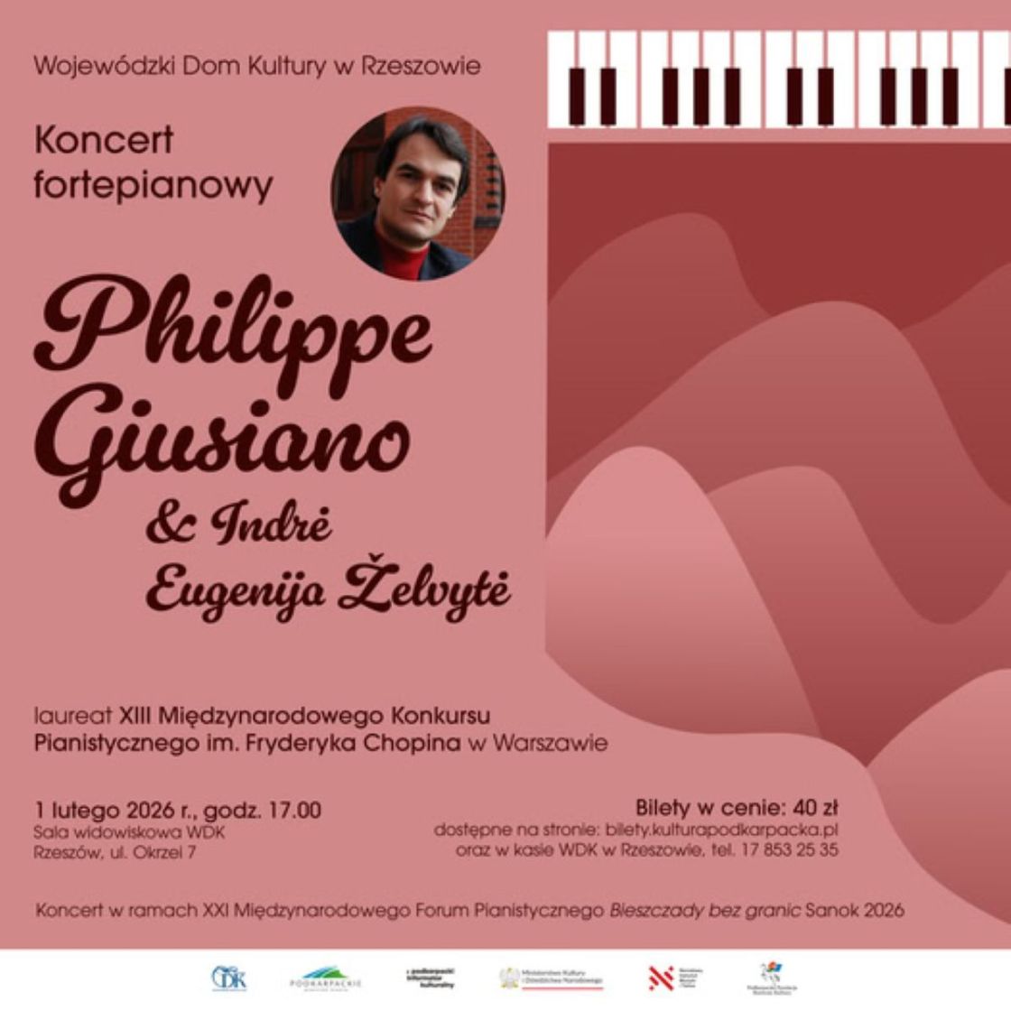 KONCERT FORTEPIANOWY W WDK W RZESZOWIE