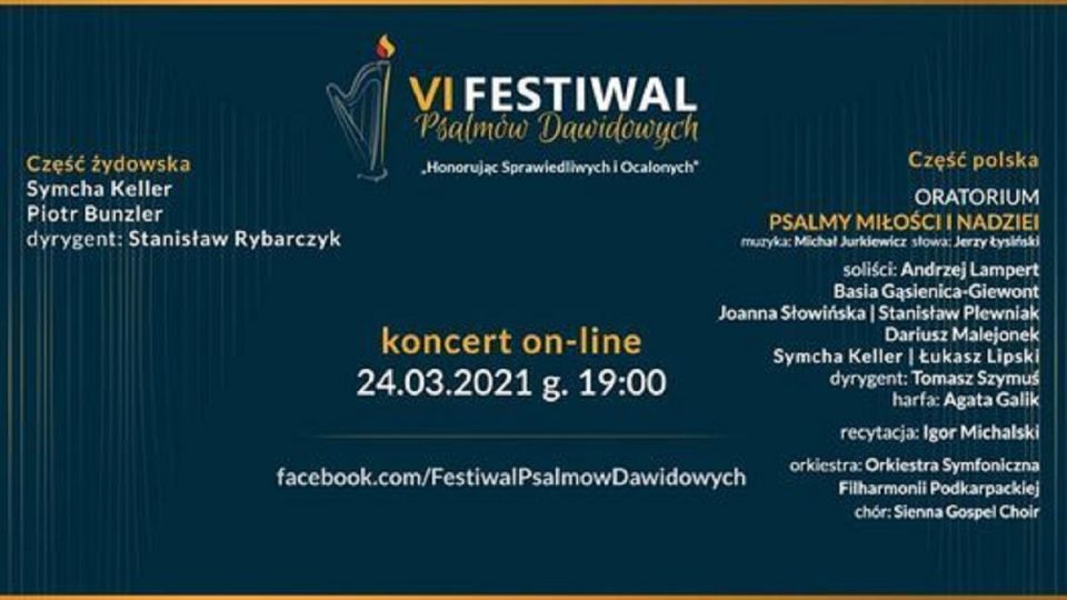 VI Festiwal Psalmów Dawidowych &quot;Honorując Sprawiedliwych i Ocalonych&quot;