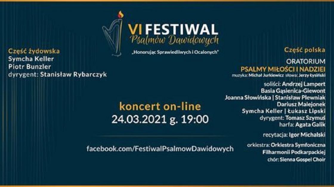 VI Festiwal Psalmów Dawidowych &quot;Honorując Sprawiedliwych i Ocalonych&quot;