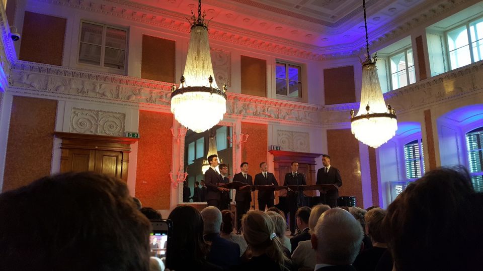 The King&#039;s Singers podczas koncertu inaugurującego 58. Muzyczny Festiwal w Łańcucie