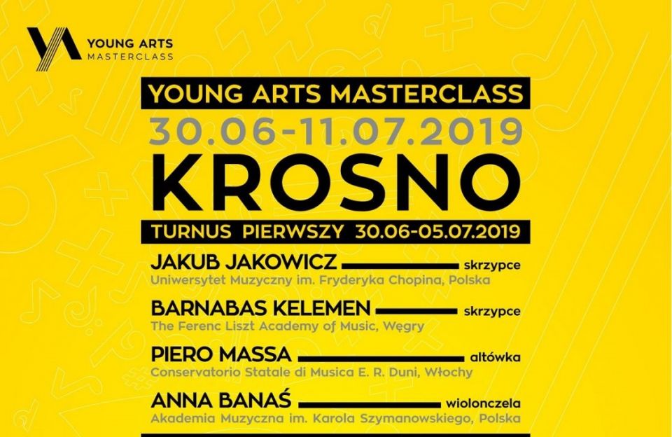 YOUNG ARTS MASTERCLASS - Krosno