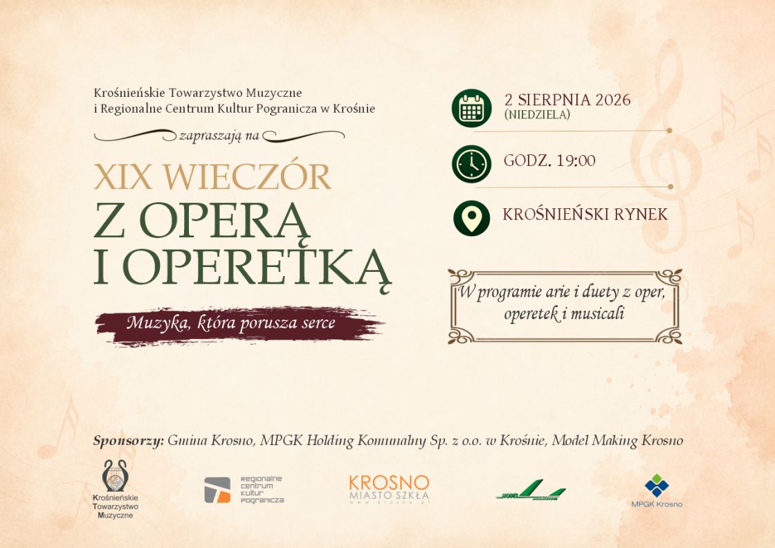 XIX WIECZÓR Z OPERĄ I OPERETKĄ W KROŚNIE