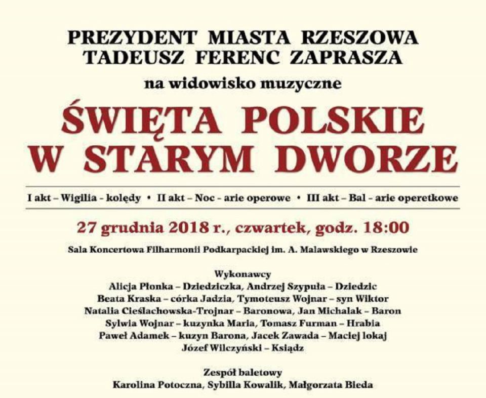 ŚWIĘTA POLSKIE W STARYM DWORZE