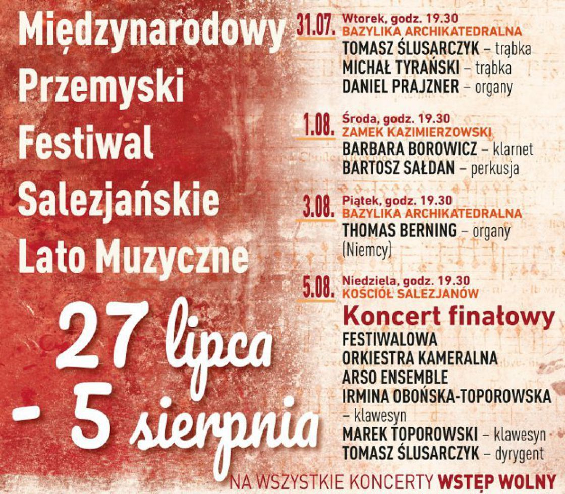 Salezjańskie Lato Muzyczne w Przemyślu - najbliższe koncerty