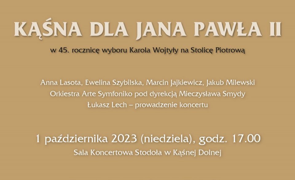 KĄŚNA DLA JANA PAWŁA II