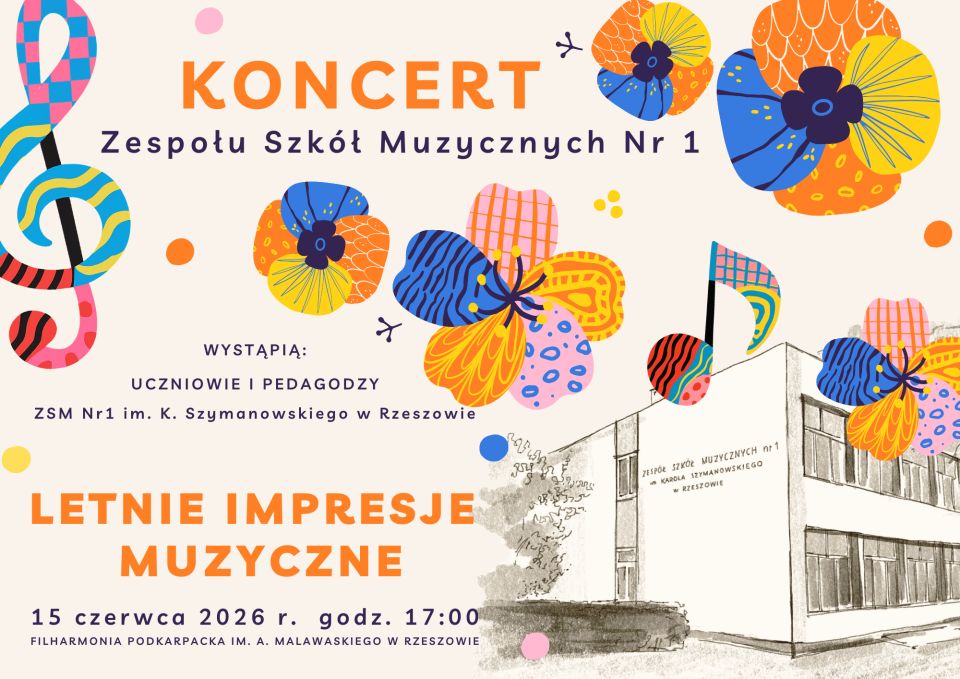 "Letnie Impresje Muzyczne" w Zespole Szkół Muzycznych nr 1 w Rzeszowie