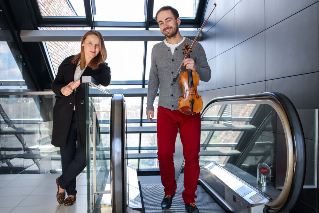 Anna Nawrocka - Tełewiak i Bartłomiej Tełewiak - pomysłodawcy i twórcy YOUNG ARTS MASTERCLASS w Krośnie