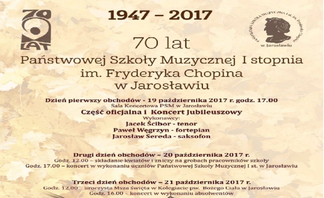 Wielki Jubileusz Szkoły Muzycznej w Jarosławiu