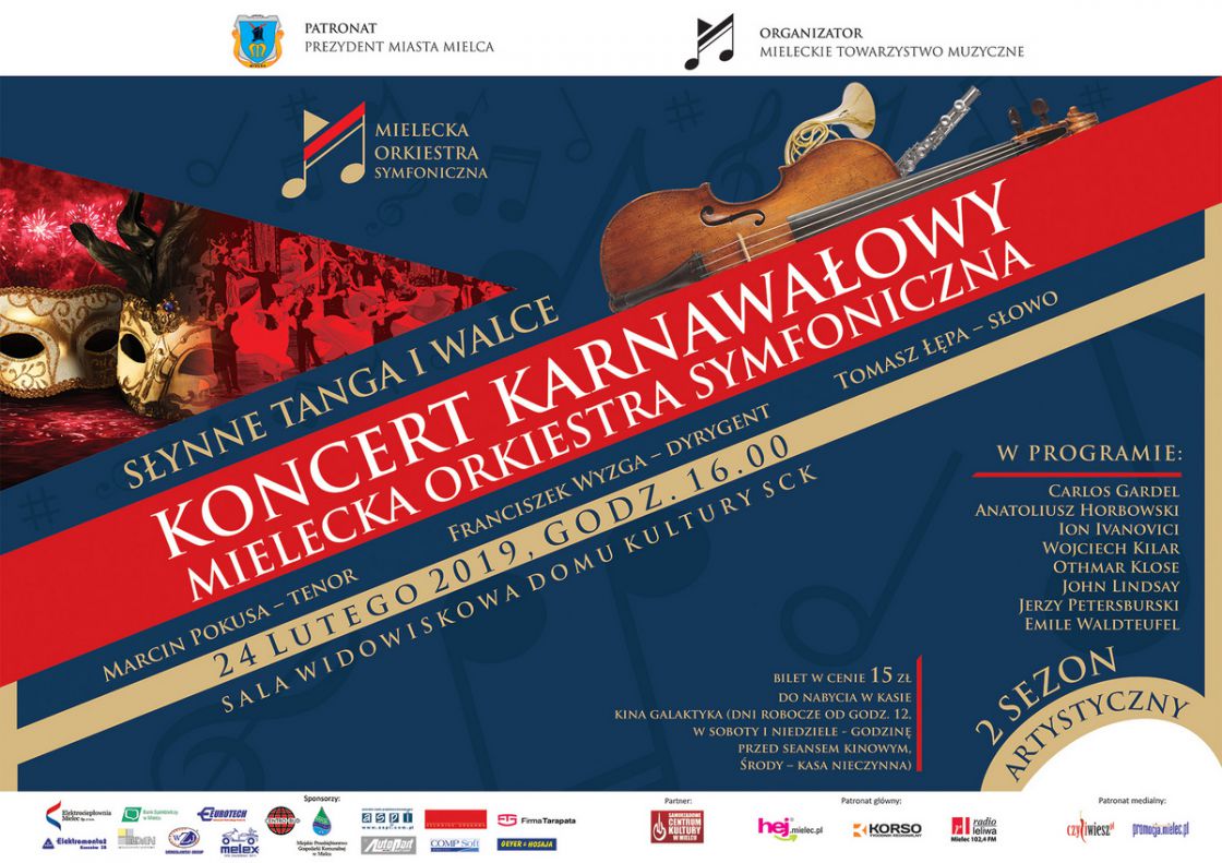 KONCERT KARNAWAŁOWY - Słynne tanga i walce