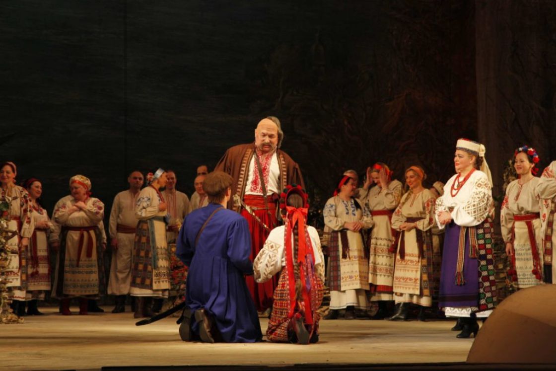 scena z opery &quot;Zaporożec za Dunajem&quot; - muz. Semenem Hułak-Artemowśky