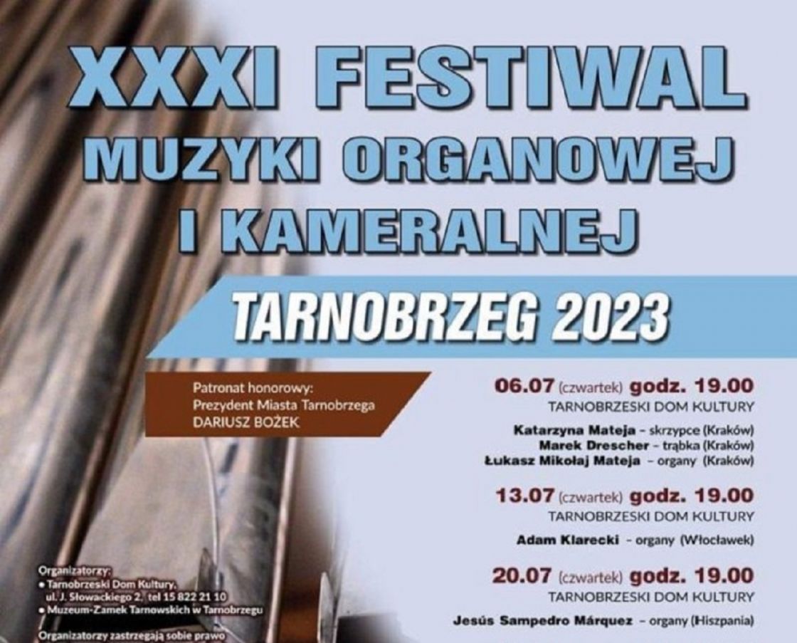 Koncert finałowy XXXI festiwalu Muzyki Organowej i kameralnej Tarnobrzeg 2023