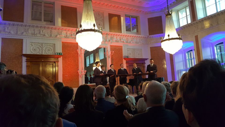 The King&#039;s Singers podczas koncertu inaugurującego 58. Muzyczny Festiwal w Łańcucie