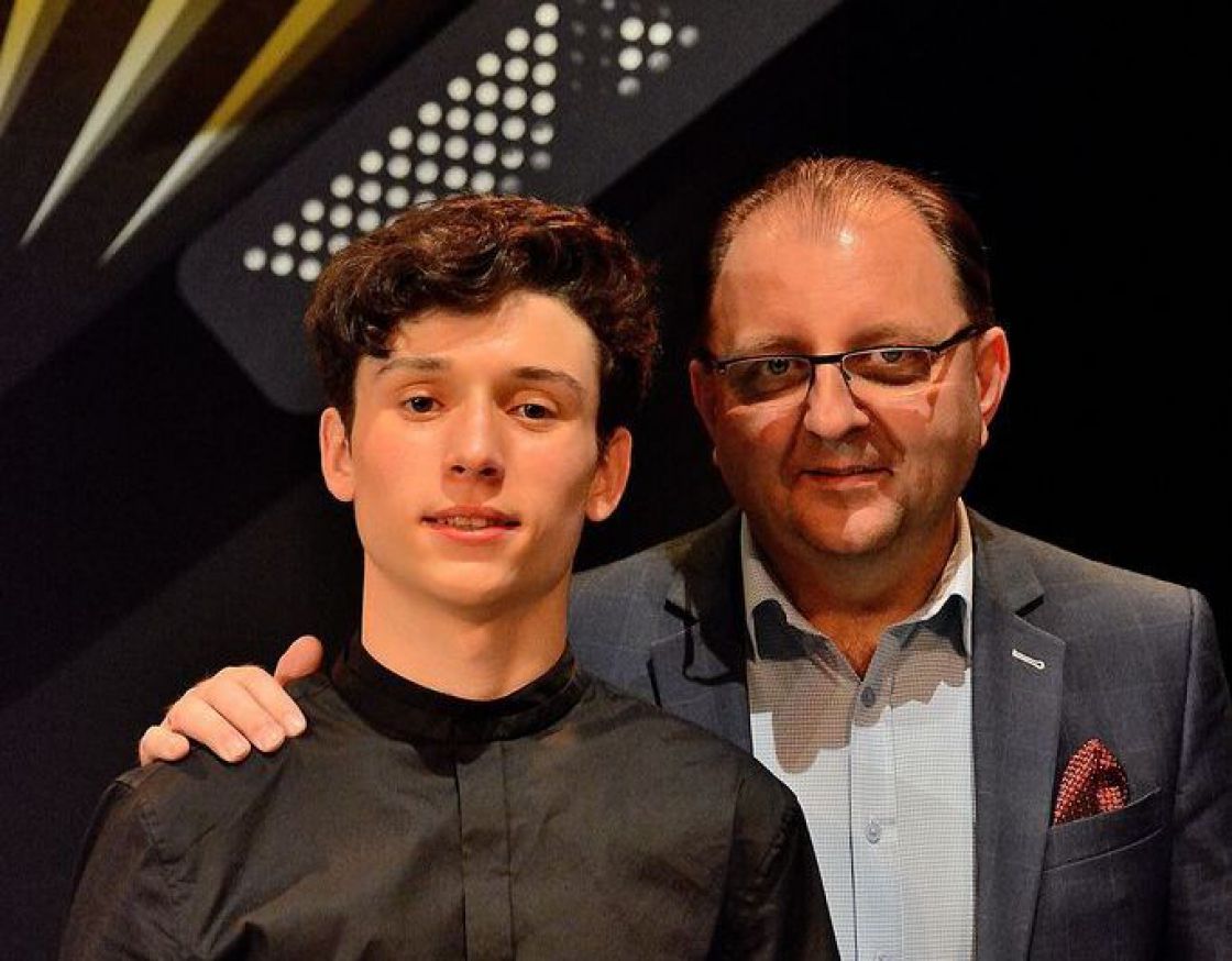 "Mistrz i uczeń" - Pan Dariusz Baszak i Krzysztof Polnik
