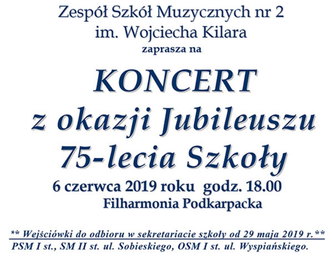 Brylantowy Jubileusz Szkoły Muzycznej w Rzeszowie