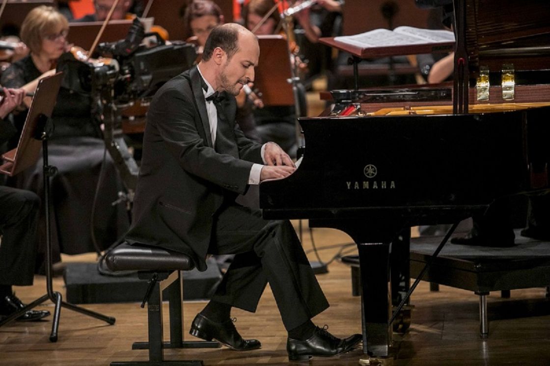 Pavel Dombrovsky podczas koncertu laureatów w 2019 roku