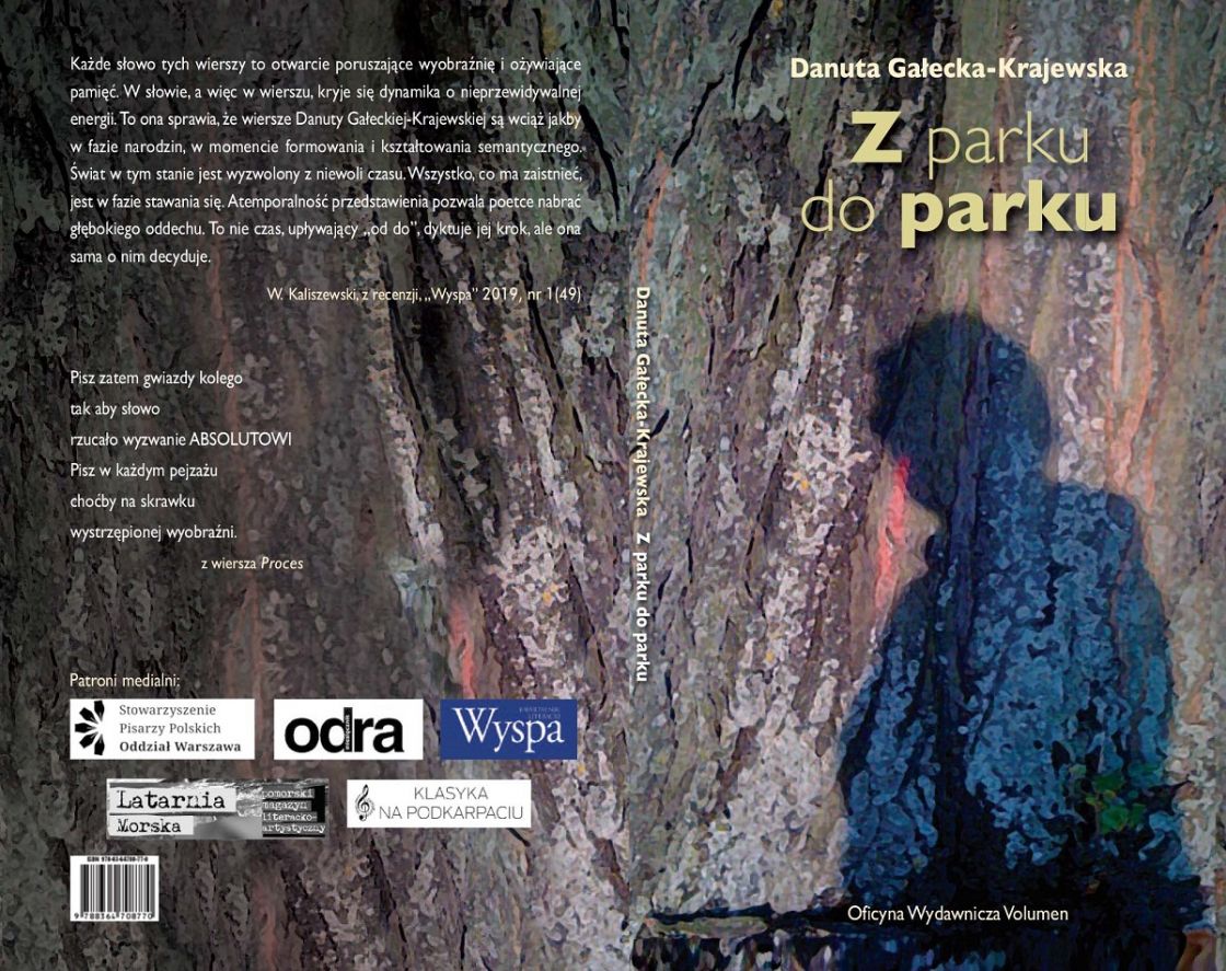 Nowy tomik wierszy "Z parku do parku" Danuty Gałeckej-Krajewskiej