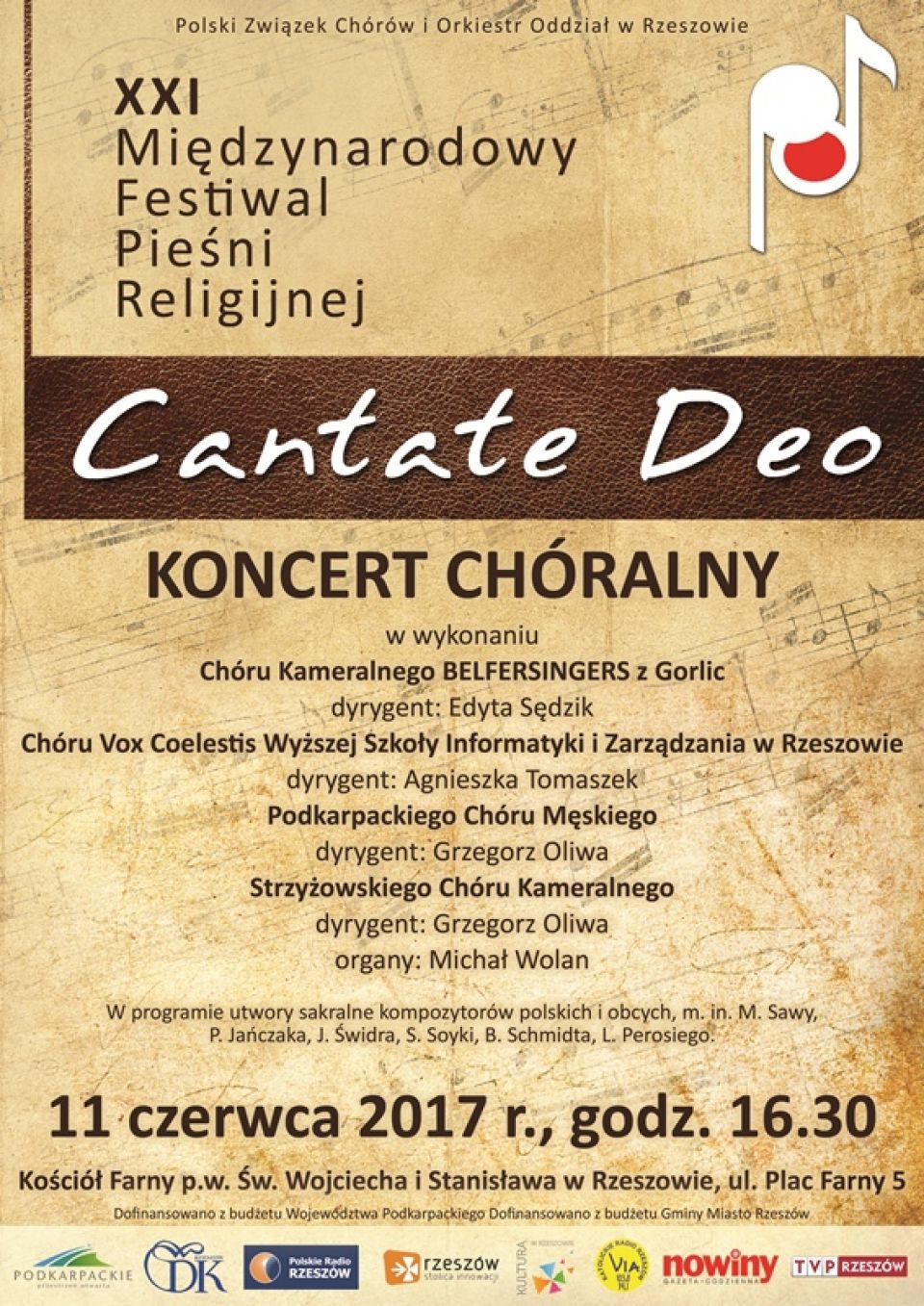 XXI Festiwal &quot;Cantate Deo&quot; w Rzeszowie